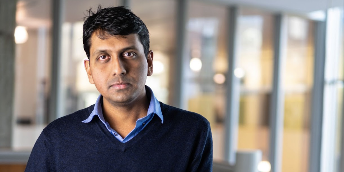 vinod standing in lab