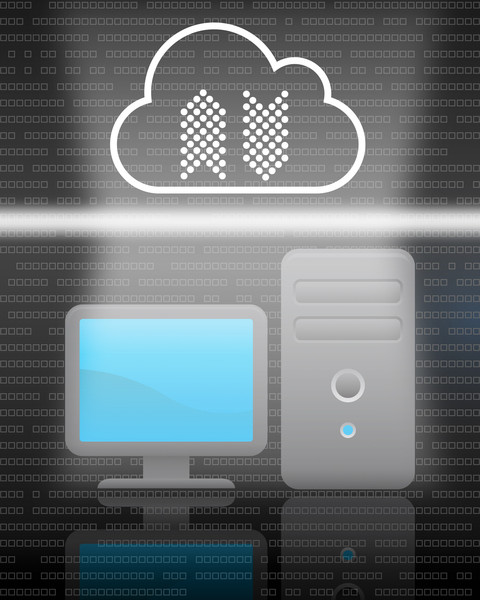 Light securing a data pathway between a computer and a cloud-based computing platform