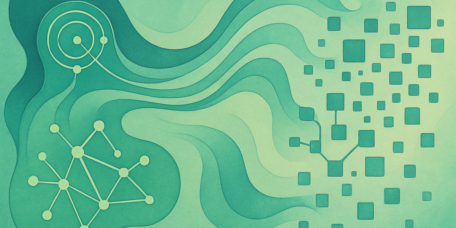 artistic abstract visualization of Memory Integration and Data Dis-Aggregation