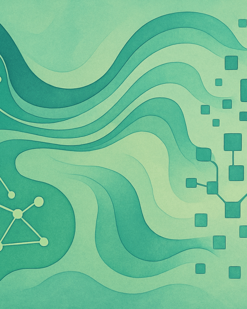 artistic abstract visualization of Memory Integration and Data Dis-Aggregation